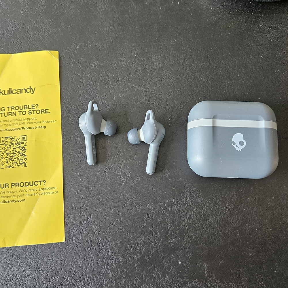 Skullcandy Indy Evo Gray Wireless Earbuds